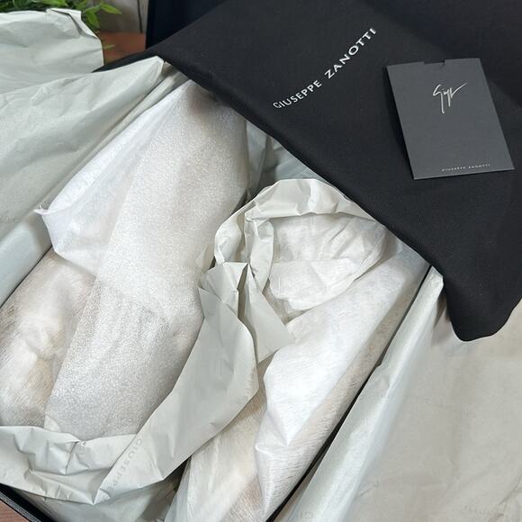 Giuseppe Zanotti GZ94 Low Top Leather Sneakers Size 41 - Picture 14 of 15